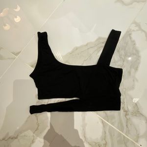 Shein Black cropped top